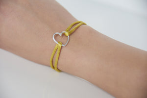 Antik Satin Silver Heart