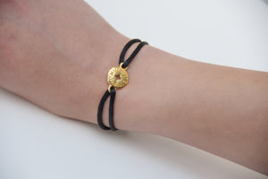 Black Satin Gold Compass