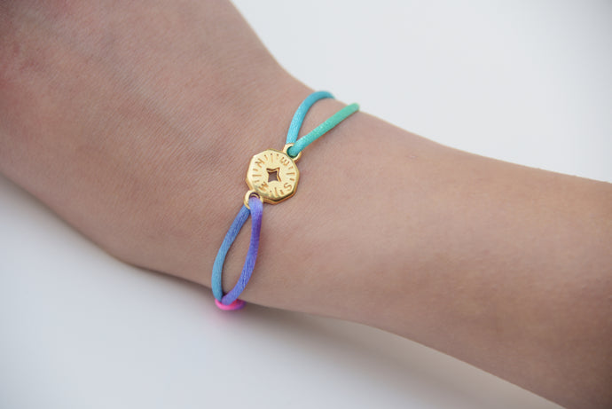 Multicolor Satin Gold Compass